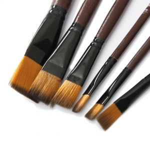 | SB Art | מגוון מוצרי אומנות איכותיים מברשות 6Pcs Art Painting Brushes Set Acrylic Oil Watercolor Artist Paint Brush Set Kit