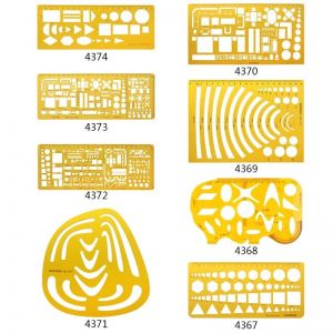 | SB Art | מגוון מוצרי אומנות איכותיים כלים K Resin Flow Chart Symbol Drafting Template Ruler Stencil Measuring Tool Student