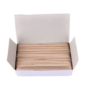 | SB Art | מגוון מוצרי אומנות איכותיים כלים 1Box 6 Inch Wood Tongue Depressor Large Wooden Waxing Spatula Wax Stick Craft、AU