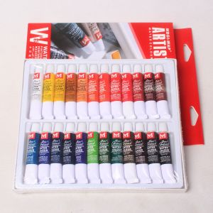 | SB Art | מגוון מוצרי אומנות איכותיים צבעים New Pro 24 Pcs Colors 12ml Paint Tube Draw Painting Water Color Set