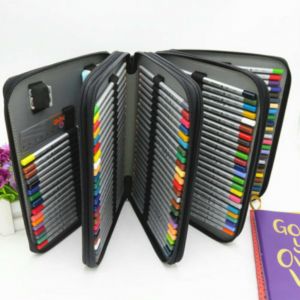 | SB Art | מגוון מוצרי אומנות איכותיים אביזרי אומנות שונים 184 Slots Colored Pencil Case Organizer Foldable Pen Storage Bag Large Capacity