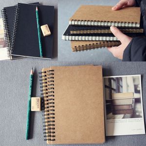 | SB Art | מגוון מוצרי אומנות איכותיים קנבסים, סקצ'בוקים וכו' Reeves Hard Back Spiral Bound Coil Sketch Book Blank Paper Kraft Sketching Paper
