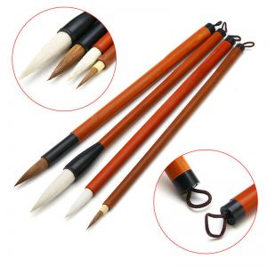 | SB Art | מגוון מוצרי אומנות איכותיים מברשות 4Pcs Chinese Painting Brushes Artist Drawing Brush For Watercolor Painting Light
