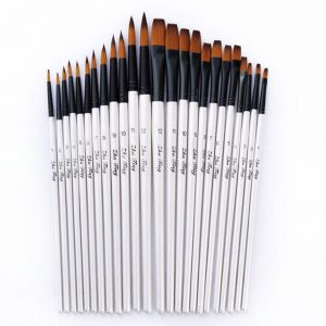 | SB Art | מגוון מוצרי אומנות איכותיים צבעים 12 Artist Paint Brushes Set Acrylic Oil Watercolour Painting Craft Art Model Kit