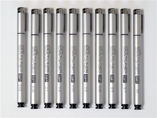 | SB Art | מגוון מוצרי אומנות איכותיים טושים Copic multiliner sp - Metal body, Black sketch pen  size to choose